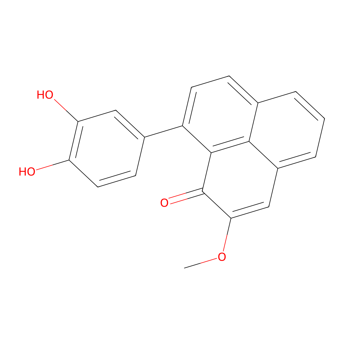 3',4'-Dihydroxy-2-O-methylanigorufone molecular structure, CAS 1392307-42-4