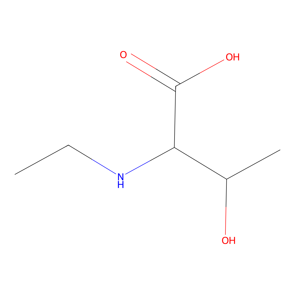 (2S,3R)-2-(ethylamino)-3-hydroxybutanoic acid molecular structure, CAS 139237-98-2