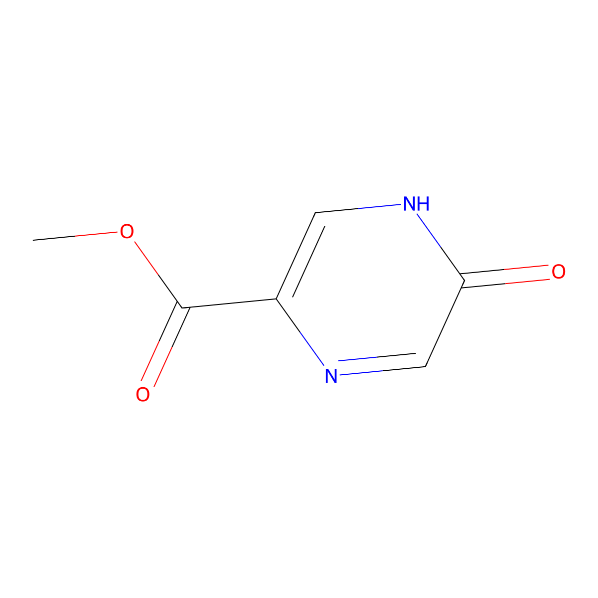 Methyl 5-hydroxypyrazine-2-carboxylate molecular structure, CAS 13924-95-3