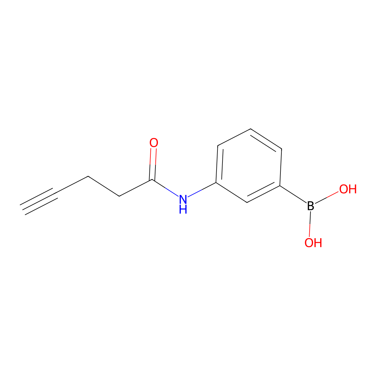 (3-(Pent-4-ynamido)phenyl)boronic acid molecular structure, CAS 1392407-74-7