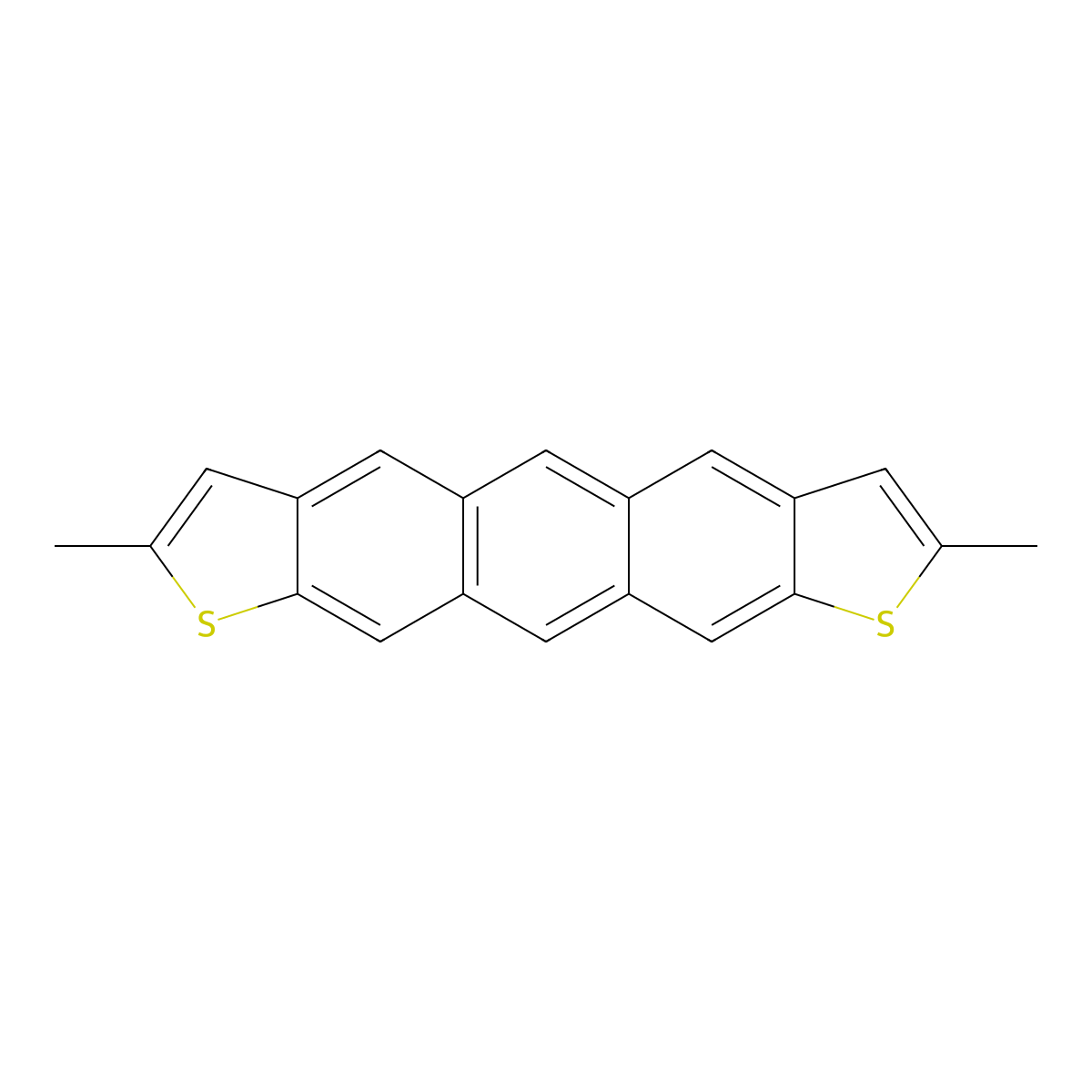 2,8-Dimethylanthra[2,3-b:7,6-b']dithiophene (purified by sublimation) molecular structure, CAS 1392416-39-5