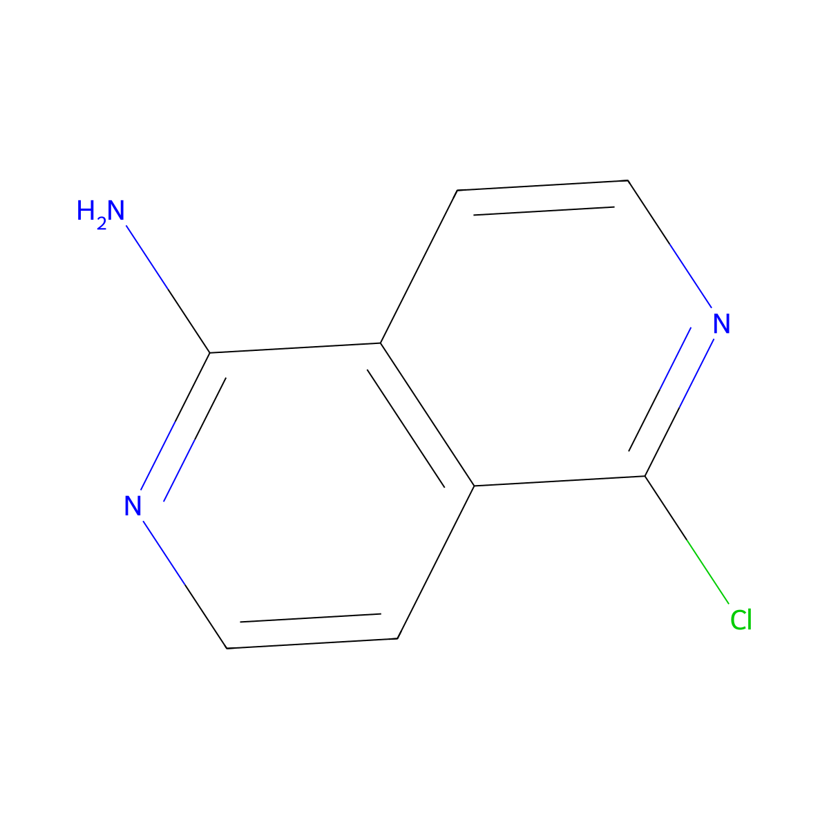 5-Chloro-2,6-naphthyridin-1-amine molecular structure, CAS 1392428-85-1