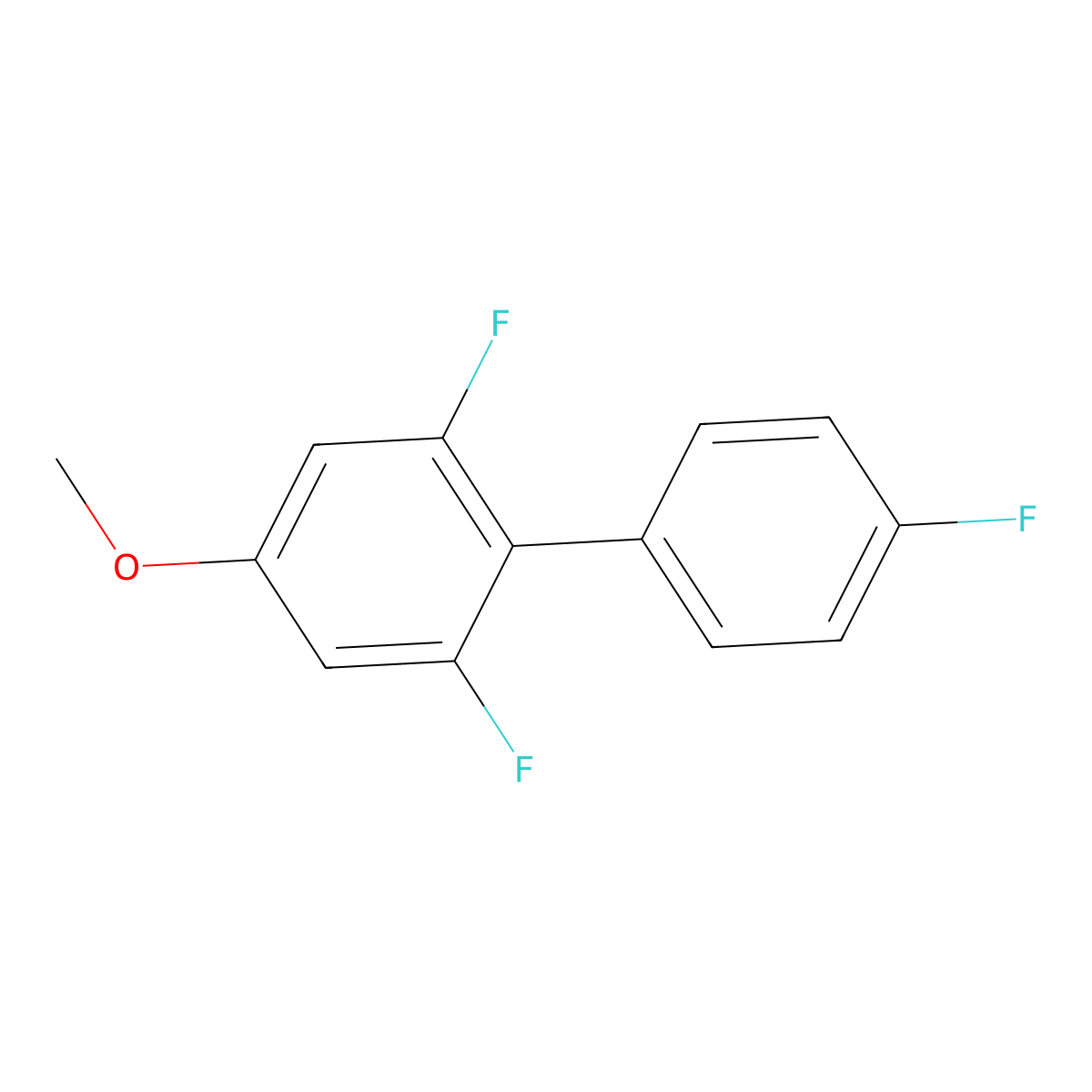 2,4',6-Trifluoro-4-methoxy-1,1'-biphenyl molecular structure, CAS 1392440-74-2