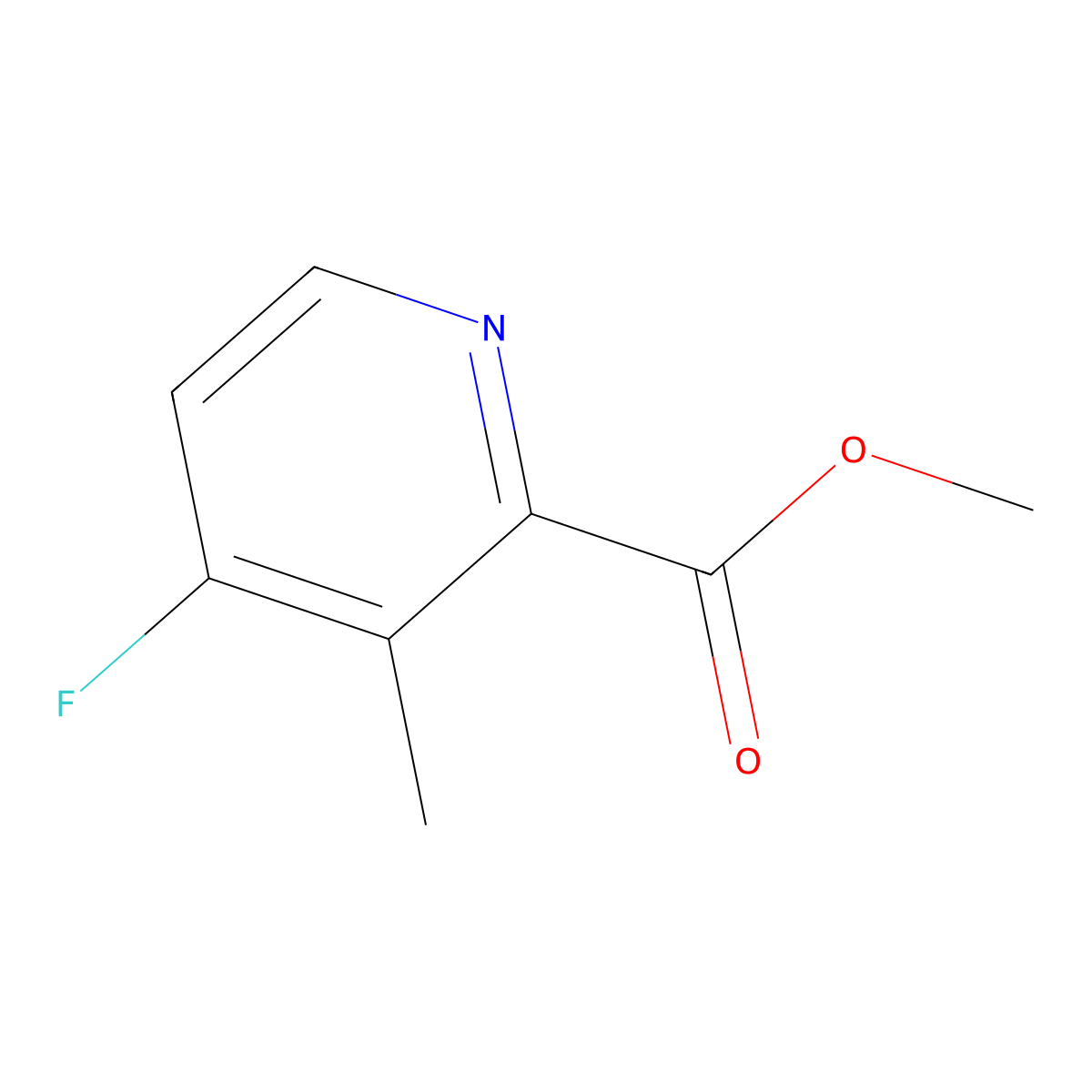 Methyl 4-fluoro-3-methylpicolinate molecular structure, CAS 1392447-26-5