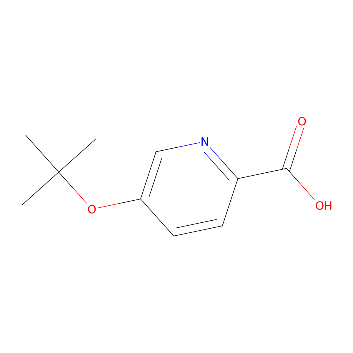 5-(Tert-butoxy)pyridine-2-carboxylic acid molecular structure, CAS 1392467-07-0