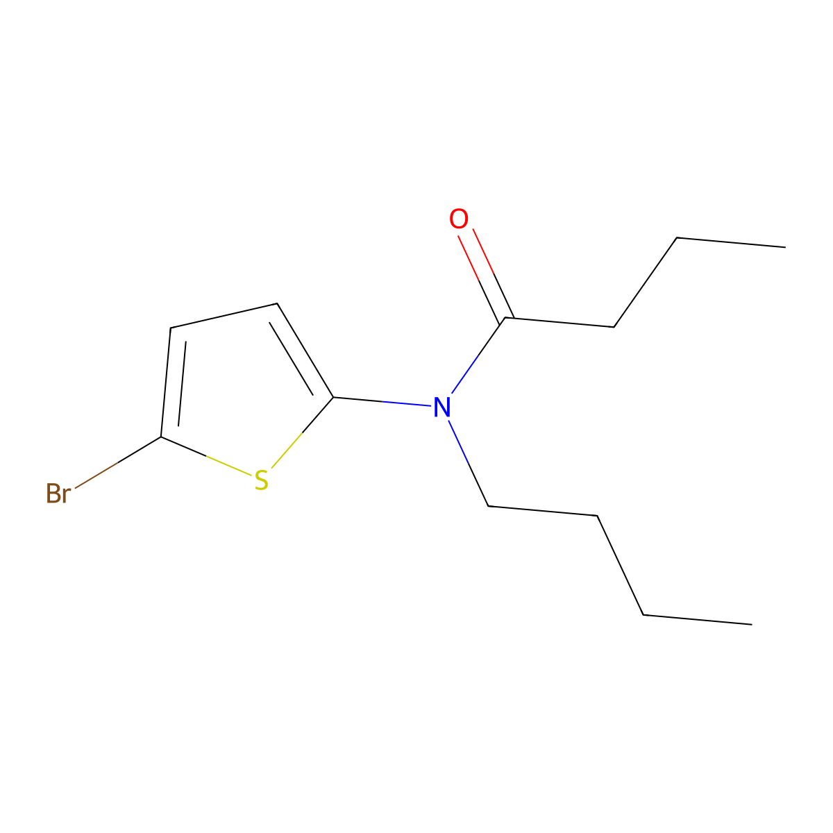 N-(5-Bromothiophen-2-yl)-N-butylbutanamide molecular structure, CAS 1392491-61-0