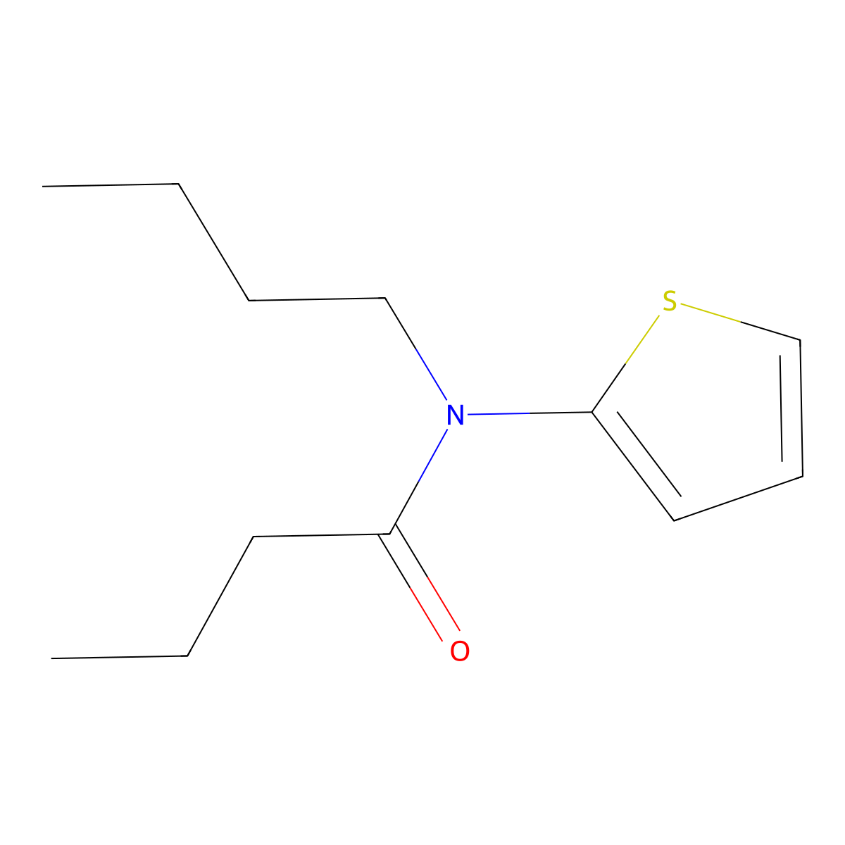 N-Butyl-N-(thiophen-2-yl)butanamide molecular structure, CAS 1392491-70-1