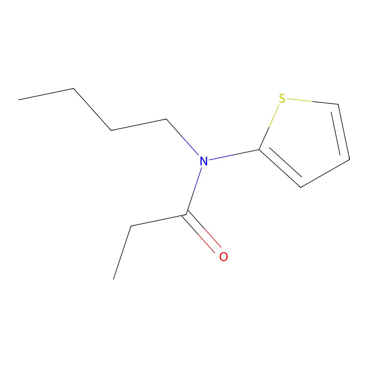 N-Butyl-N-(thiophen-2-yl)propanamide molecular structure, CAS 1392491-73-4