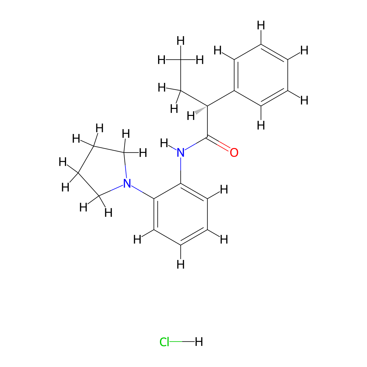 (S)-2-phenyl-N-(2-(pyrrolidin-1-yl)phenyl)butanamide molecular structure, CAS 1392494-64-2