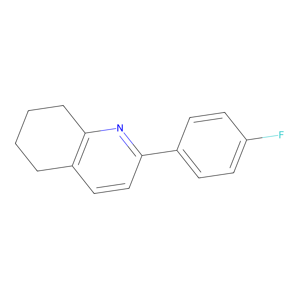 2-(4-Fluorophenyl)-5,6,7,8-tetrahydroquinoline molecular structure, CAS 1392499-95-4