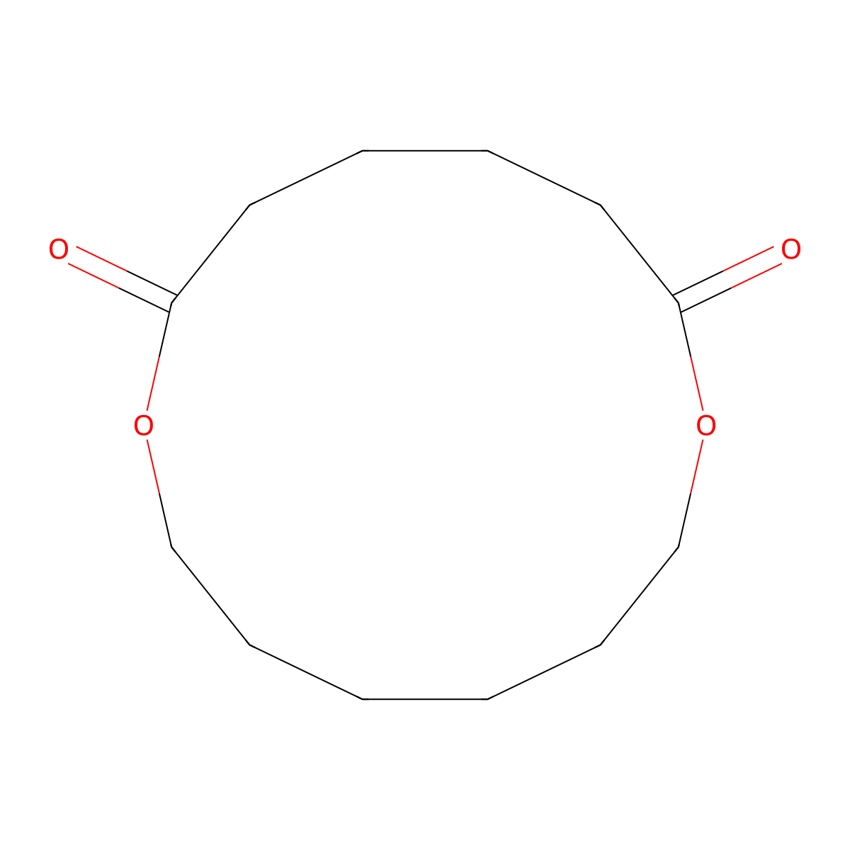 1,8-Dioxacyclotetradecane-2,7-dione molecular structure, CAS 13926-69-7