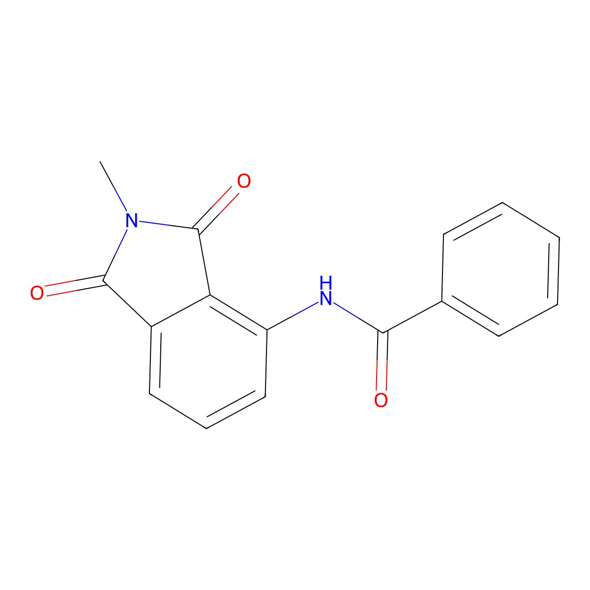 Benzamide, N-(2,3-dihydro-2-methyl-1,3-dioxo-1H-isoindol-4-yl)- molecular structure, CAS 139262-00-3