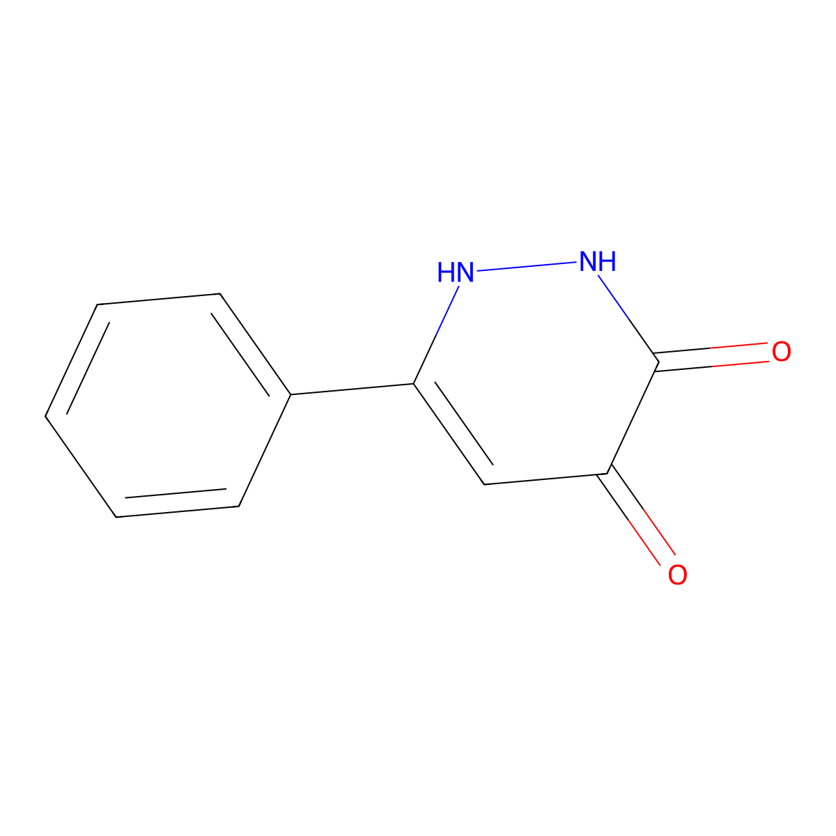 6-Phenyl-1,2-dihydropyridazine-3,4-dione molecular structure, CAS 139262-30-9
