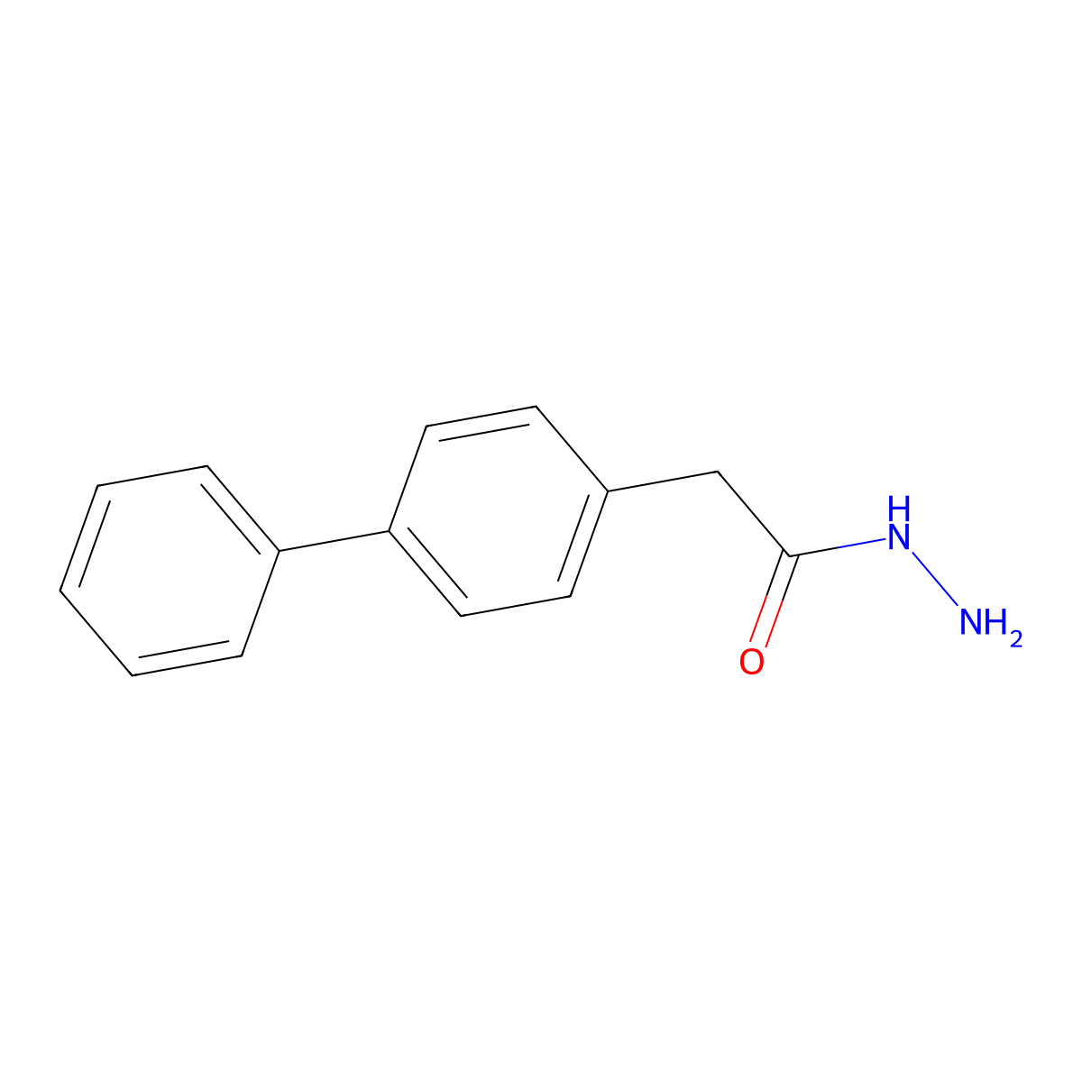 2-(4-Phenylphenyl)acetohydrazide molecular structure, CAS 139277-58-0