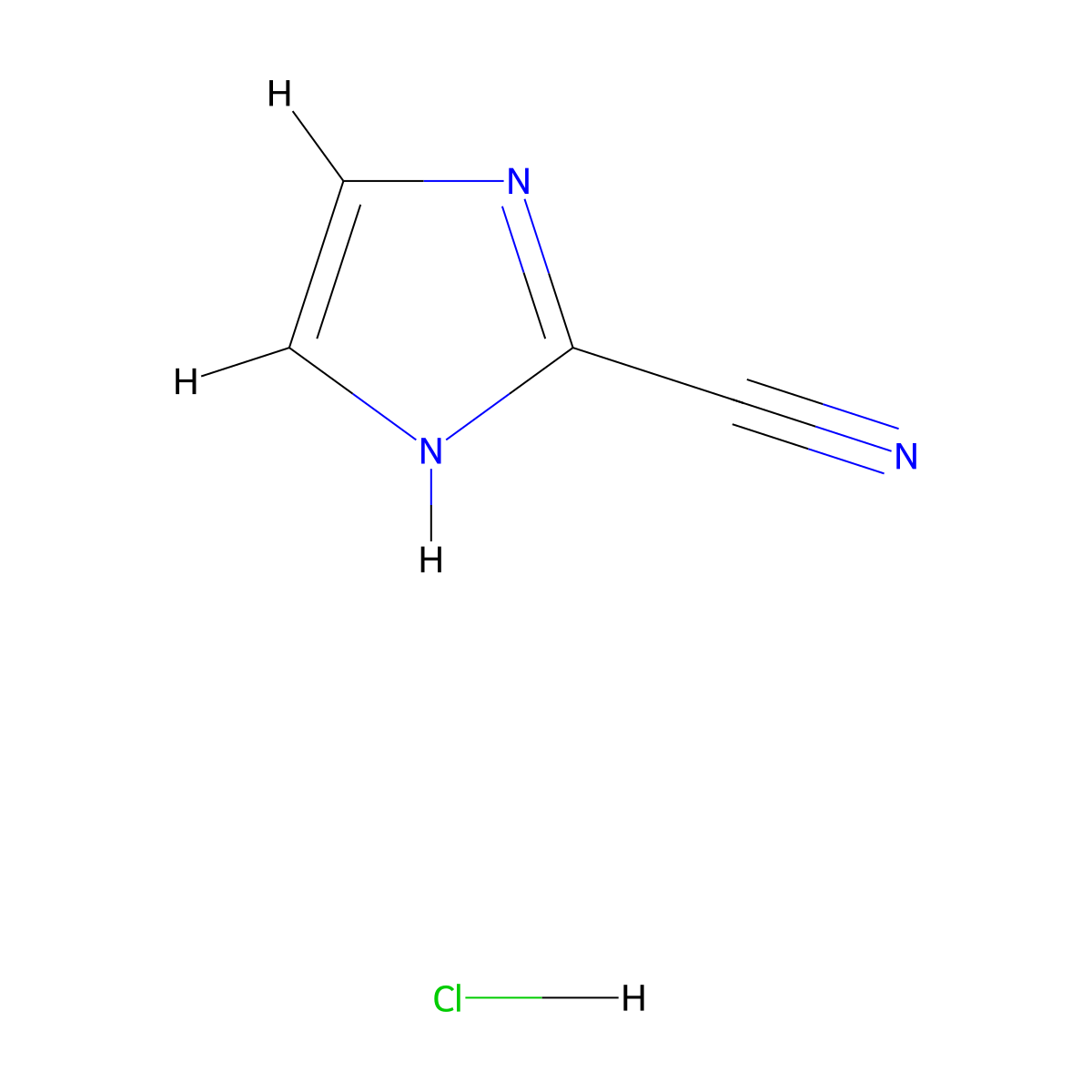 1H-Imidazole-2-carbonitrile hydrochloride molecular structure, CAS 1392803-62-1