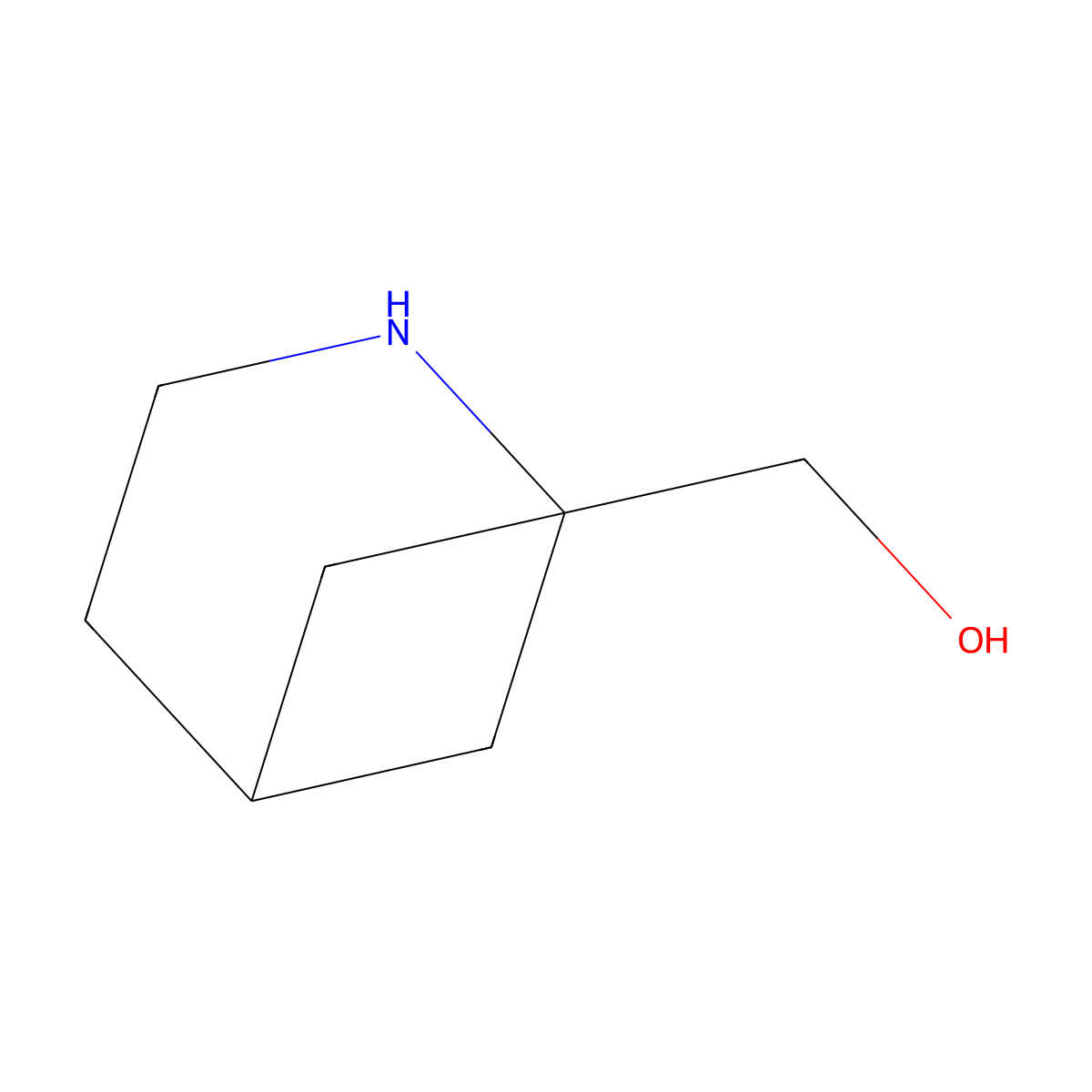 2-Azabicyclo[3.1.1]heptane-1-methanol molecular structure, CAS 1392804-07-7