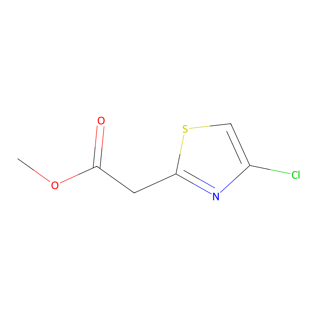 Methyl (4-chloro-thiazol-2-yl)acetate molecular structure, CAS 1392804-93-1