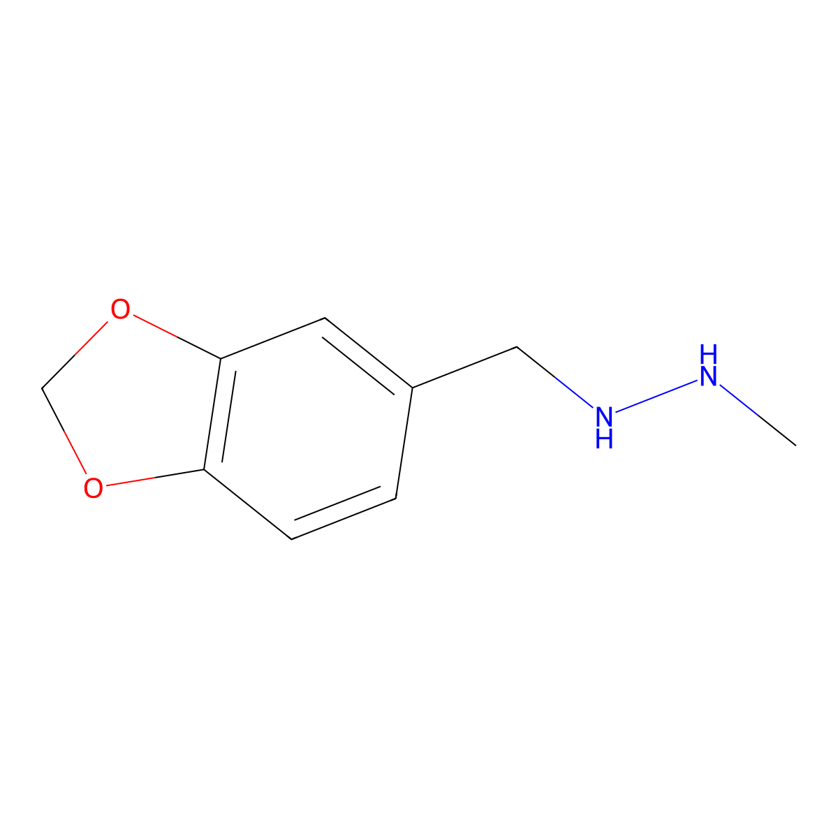 1-(1,3-Benzodioxol-5-ylmethyl)-2-methylhydrazine molecular structure, CAS 1392879-11-6
