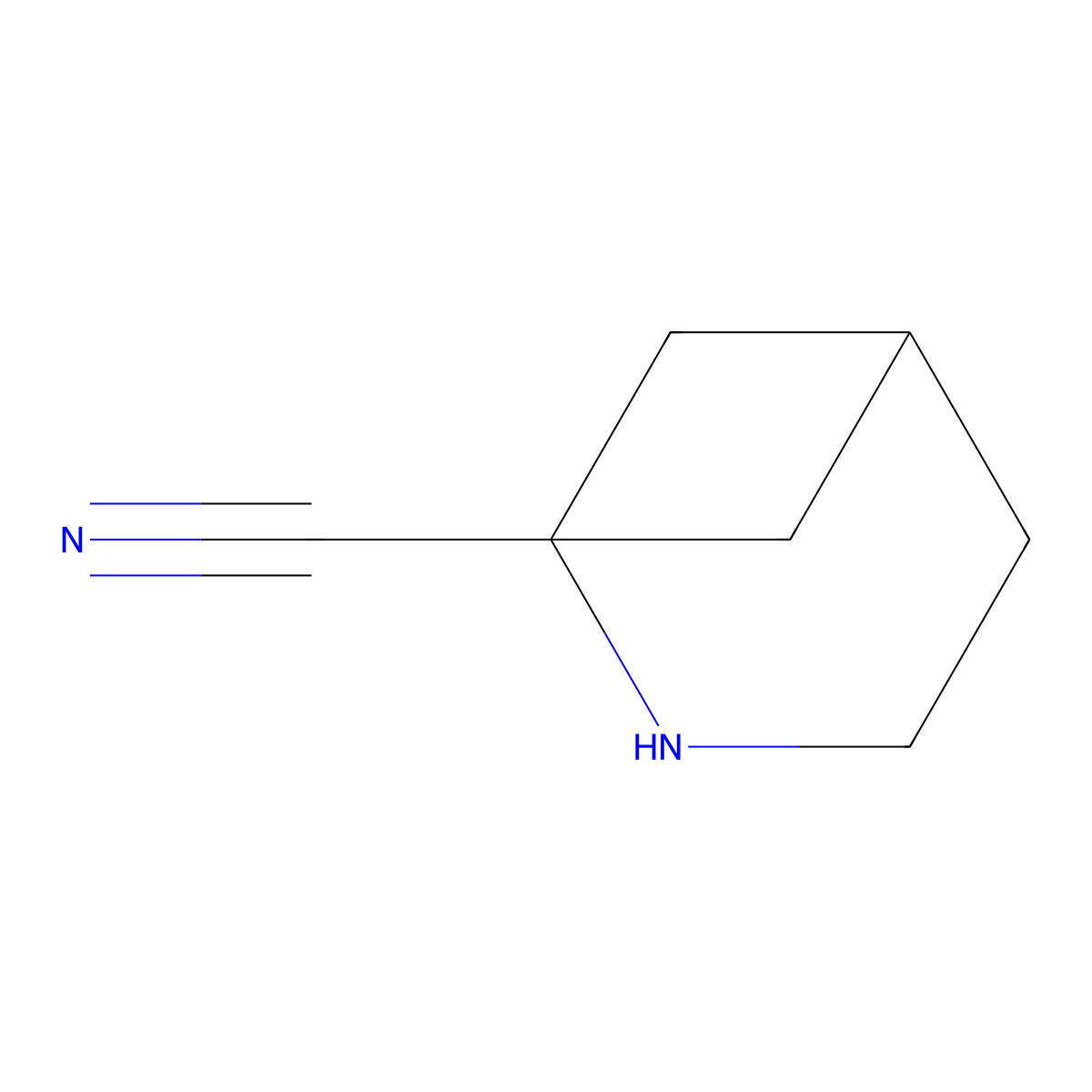 2-Azabicyclo[3.1.1]heptane-1-carbonitrile molecular structure, CAS 1392879-18-3