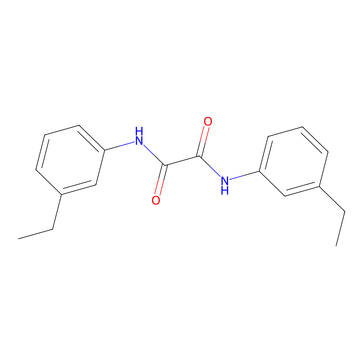 N,N'-Bis(3-ethylphenyl)oxalamide molecular structure, CAS 139291-79-5