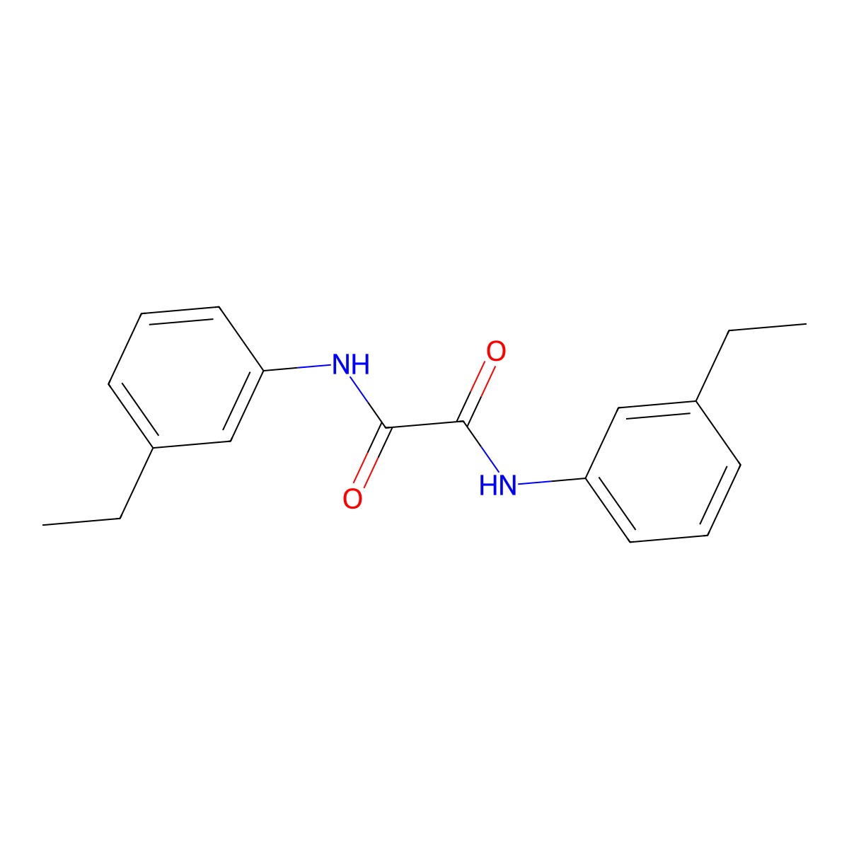 N,N'-Bis(3-ethylphenyl)oxalamide molecular structure, CAS 139291-79-5