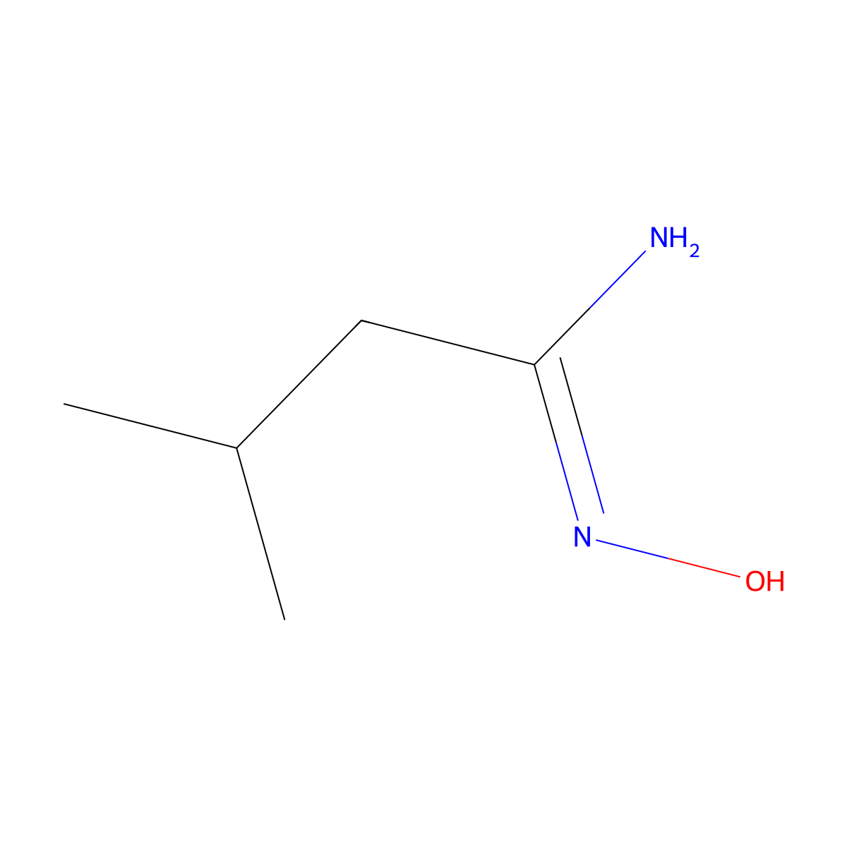 N-Hydroxy-3-methyl-butyramidine molecular structure, CAS 139294-13-6