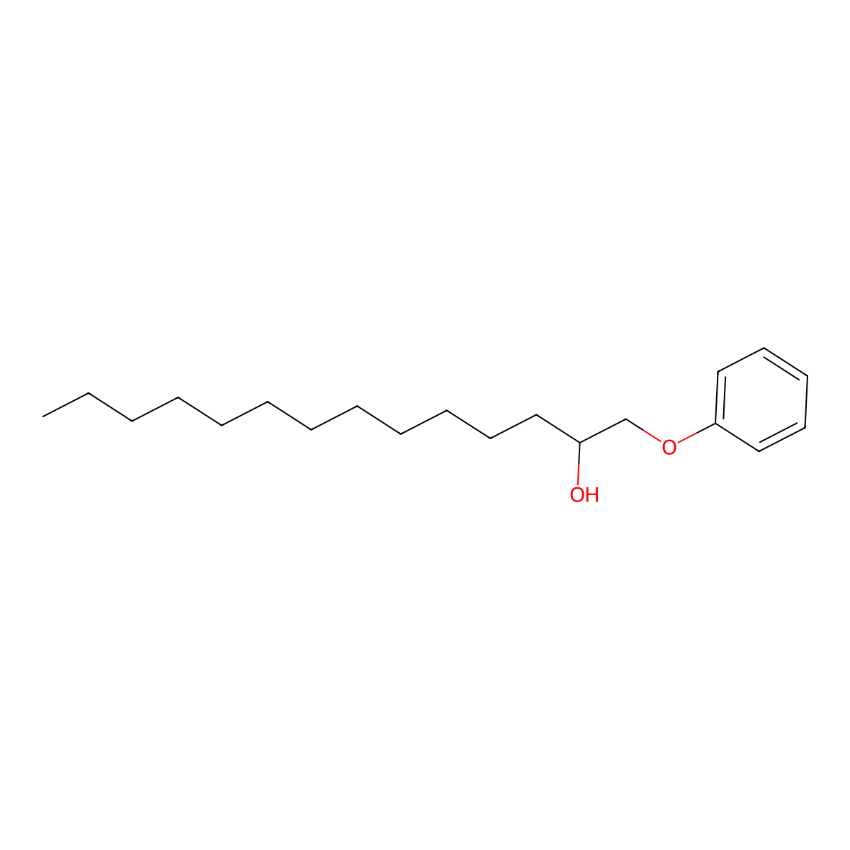 2-Tetradecanol, 1-phenoxy- molecular structure, CAS 139301-06-7