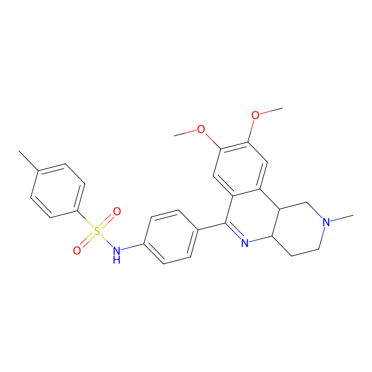 Tolafentrine molecular structure, CAS 139308-65-9