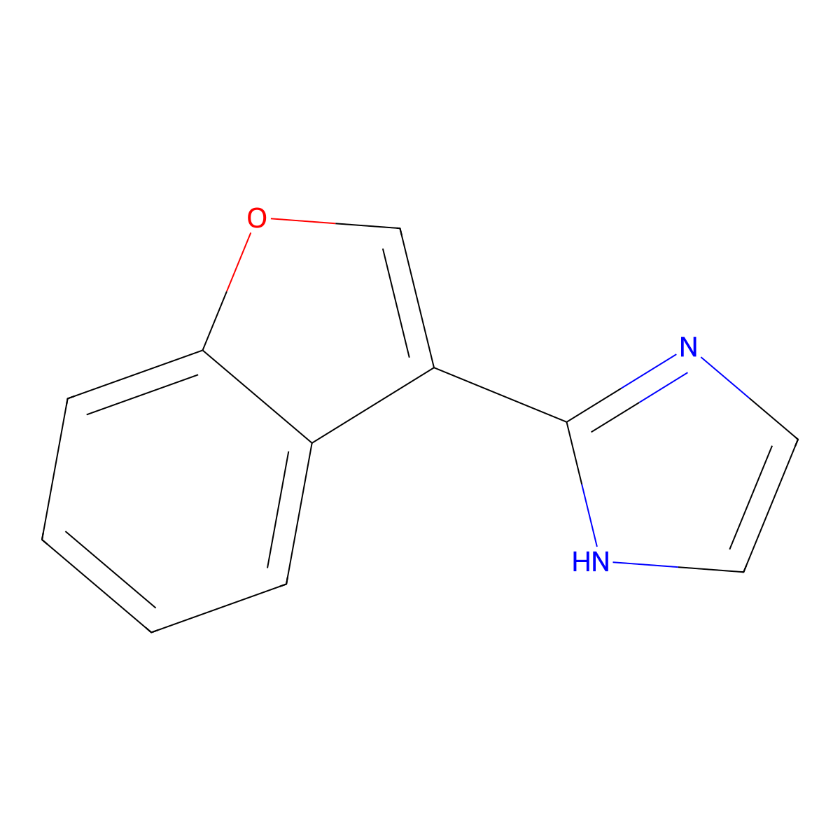 2-(3-Benzofuranyl)-1H-imidazole molecular structure, CAS 1393085-26-1