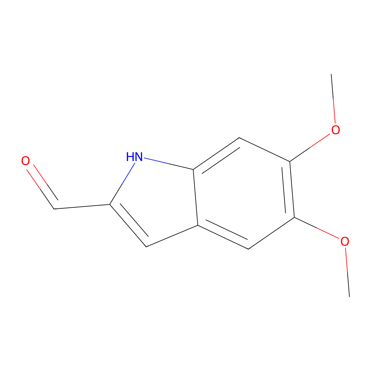 5,6-Dimethoxy-1H-indole-2-carbaldehyde molecular structure, CAS 1393116-08-9