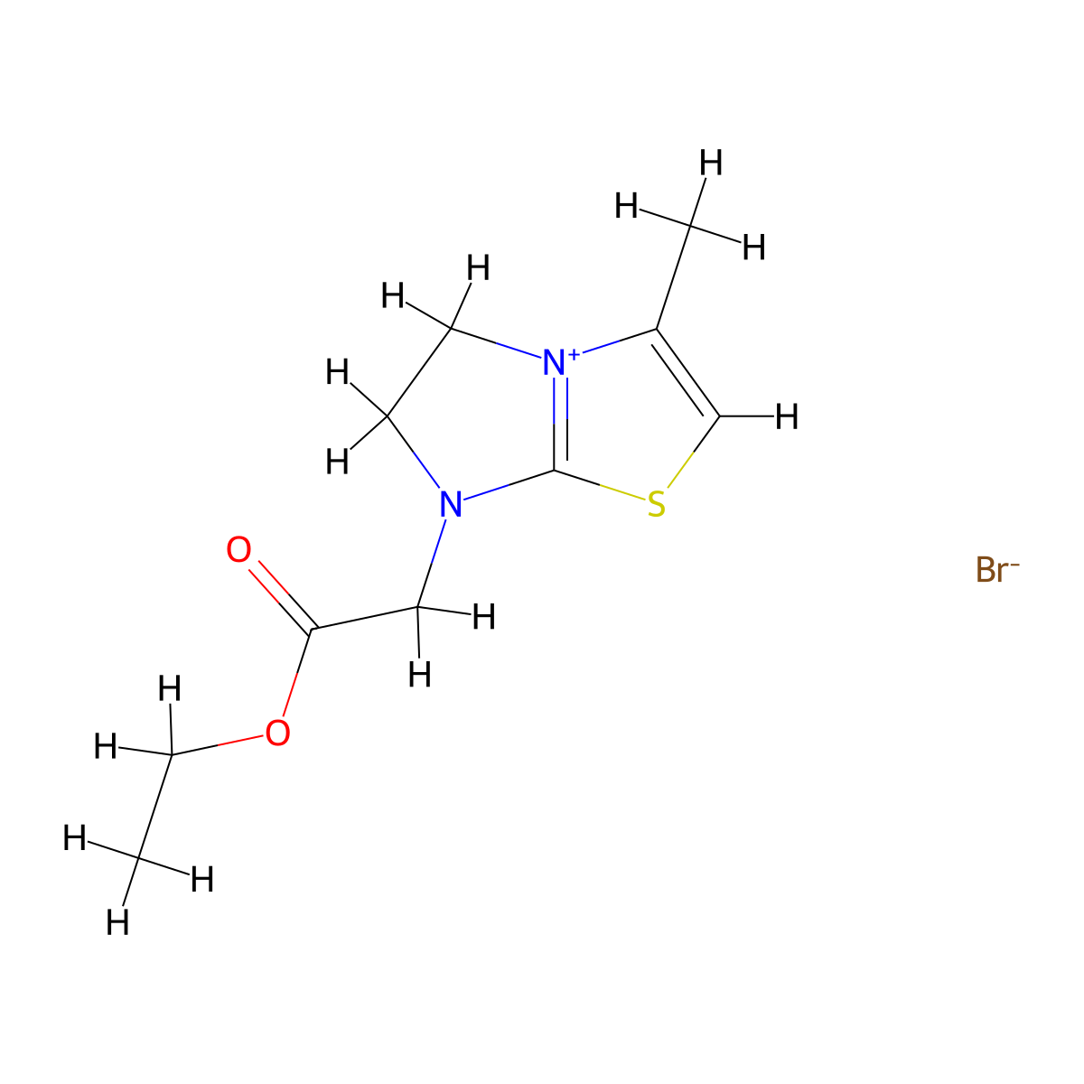 7-(2-Ethoxy-2-oxoethyl)-3-methyl-5,6-dihydroimidazo[2,1-b][1,3]thiazol-7-ium bromide molecular structure, CAS 139313-13-6