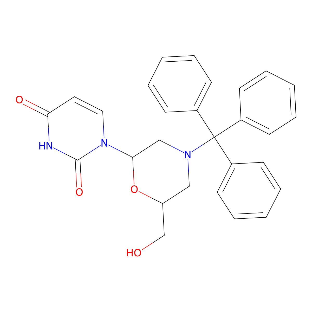 Tr-morpholino-U molecular structure, CAS 139323-52-7