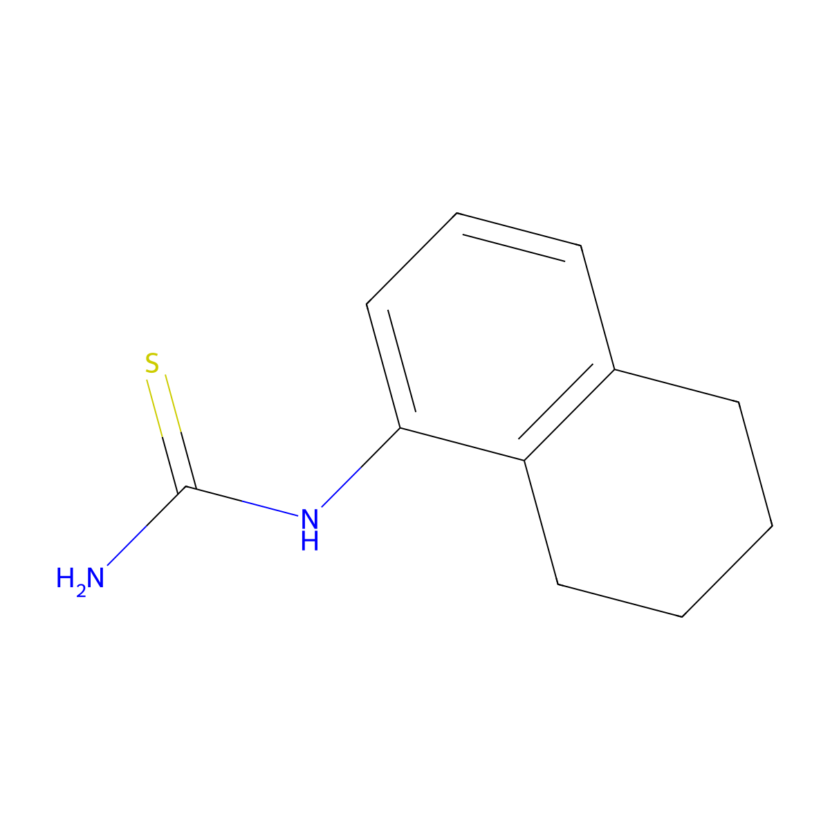 (5,6,7,8-Tetrahydronaphthalen-1-yl)thiourea molecular structure, CAS 139331-66-1