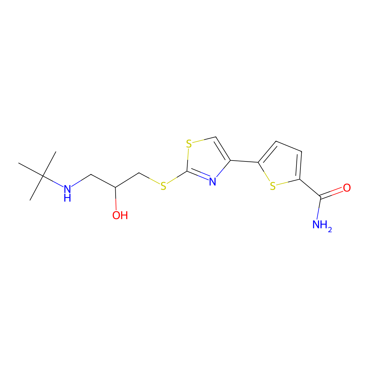 Arotinolol, (S)- molecular structure, CAS 139332-61-9