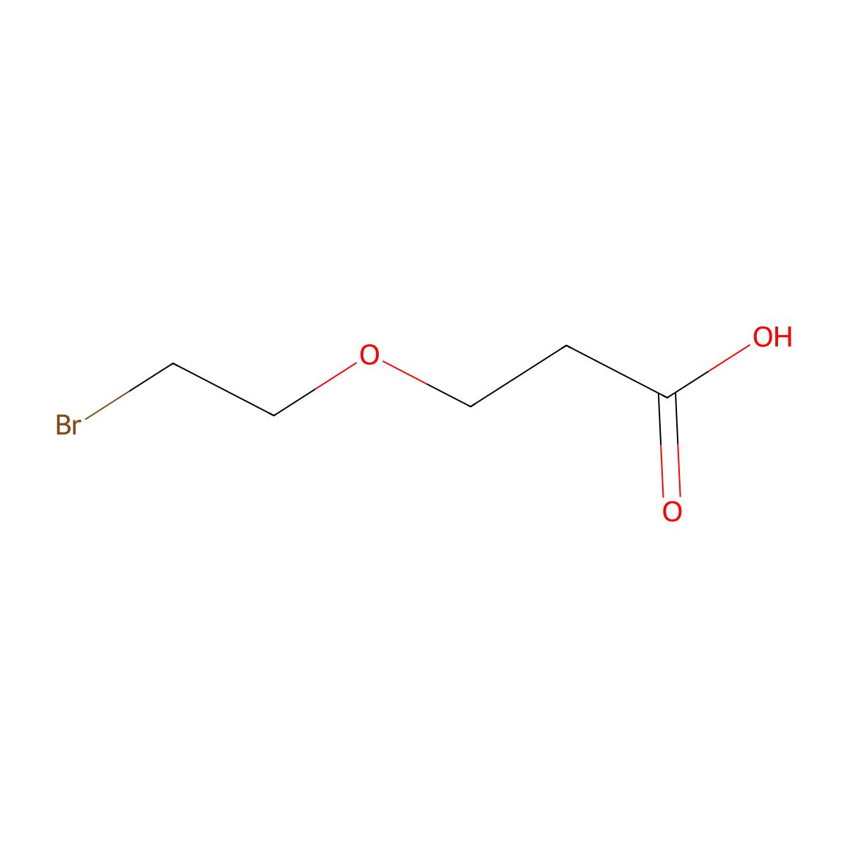 Bromo-PEG1-Acid molecular structure, CAS 1393330-33-0