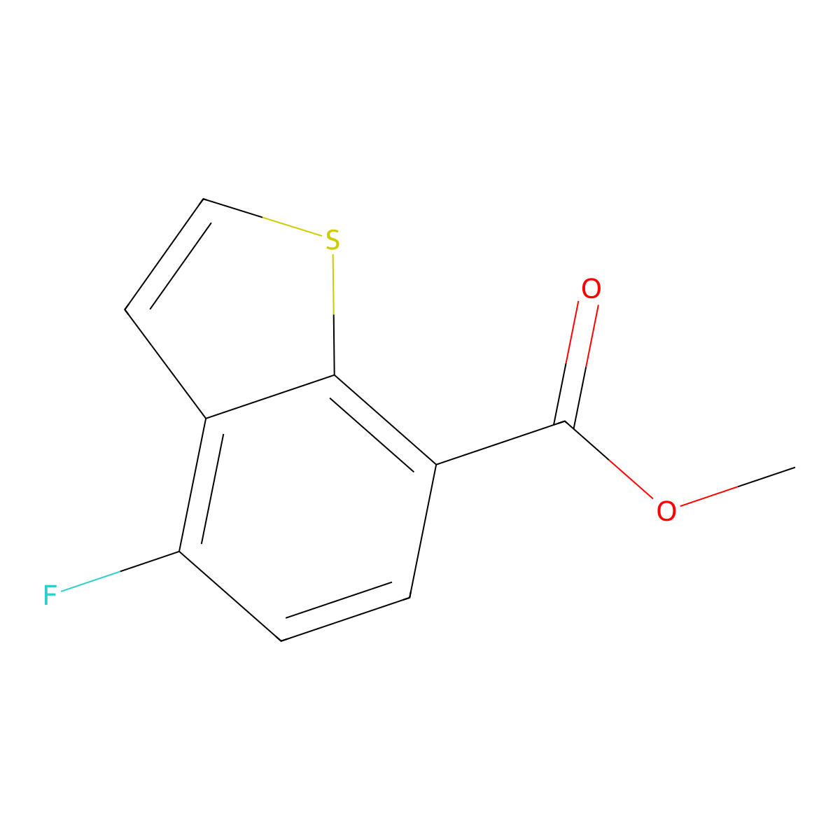 Methyl 4-fluorobenzo[b]thiophene-7-carboxylate molecular structure, CAS 1393437-20-1