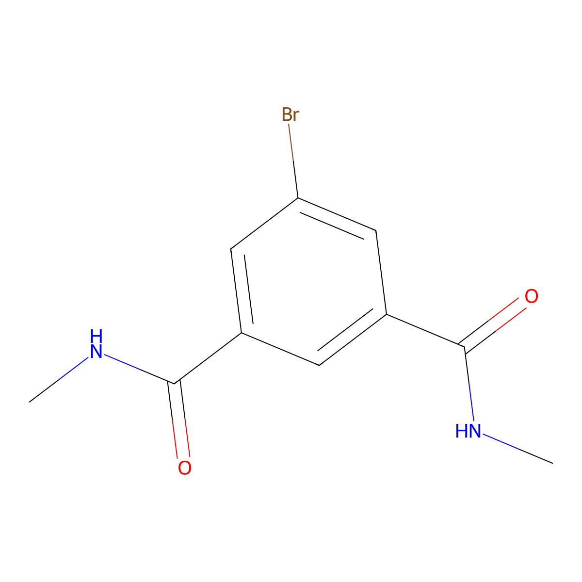 5-bromo-N1,N3-dimethylisophthalamide molecular structure, CAS 1393439-88-7