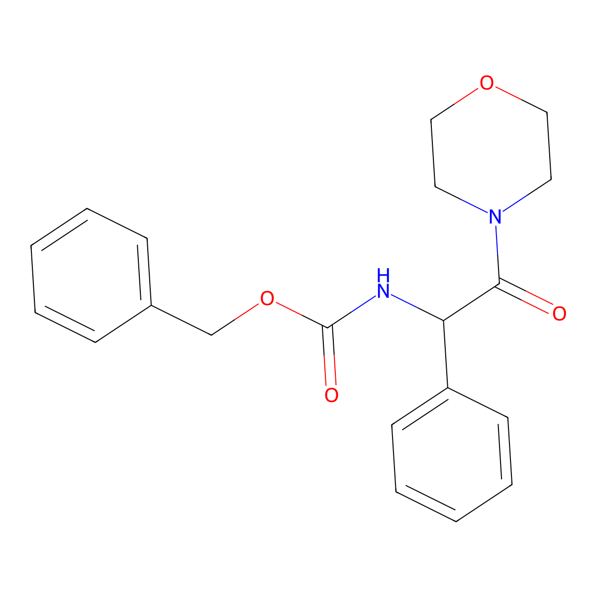Benzyl N-[2-(morpholin-4-YL)-2-oxo-1-phenylethyl]carbamate molecular structure, CAS 1393441-65-0