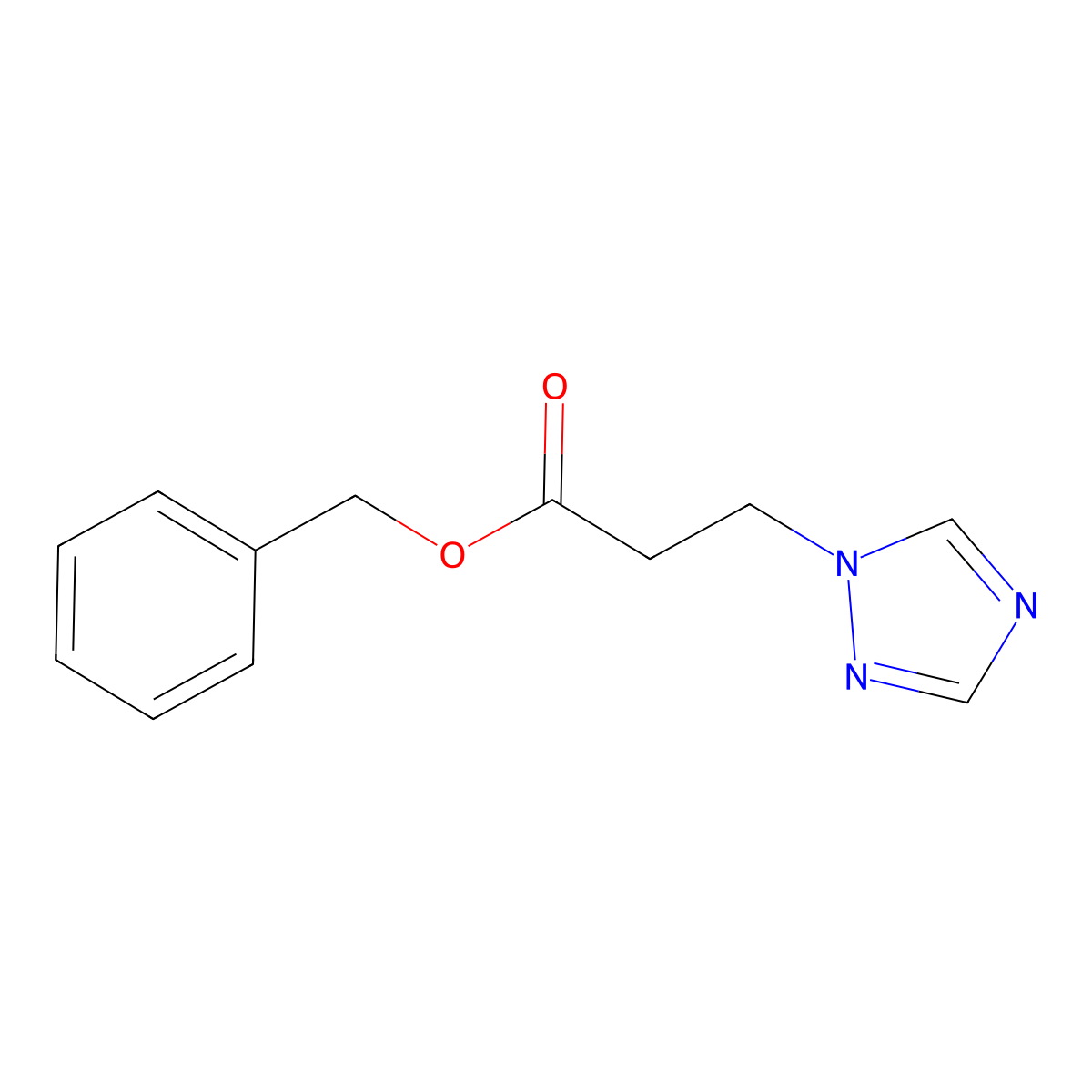 Benzyl 3-(1,2,4-triazol-1-YL)propanoate molecular structure, CAS 1393441-72-9