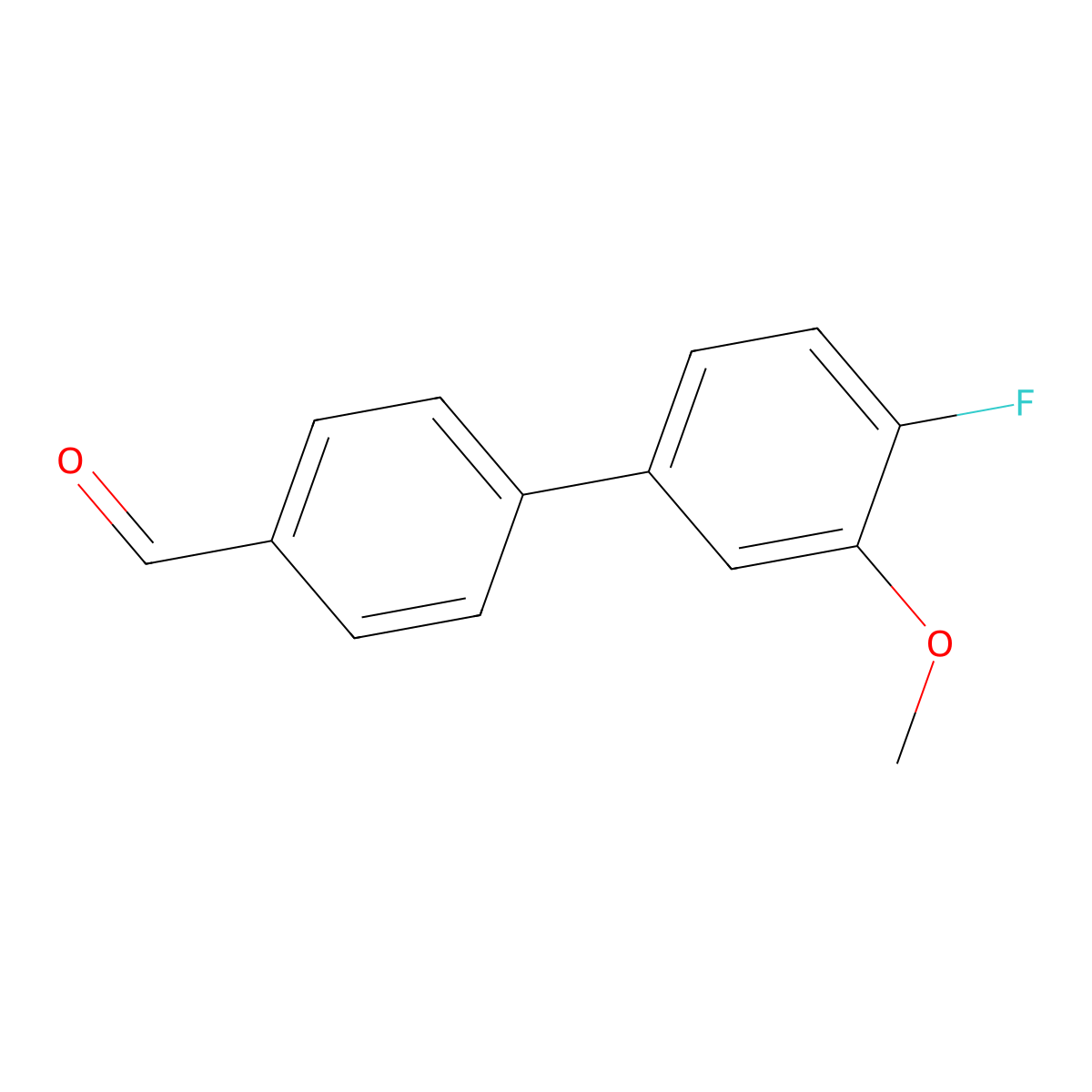 4-(4-Fluoro-3-methoxyphenyl)benzaldehyde molecular structure, CAS 1393441-86-5