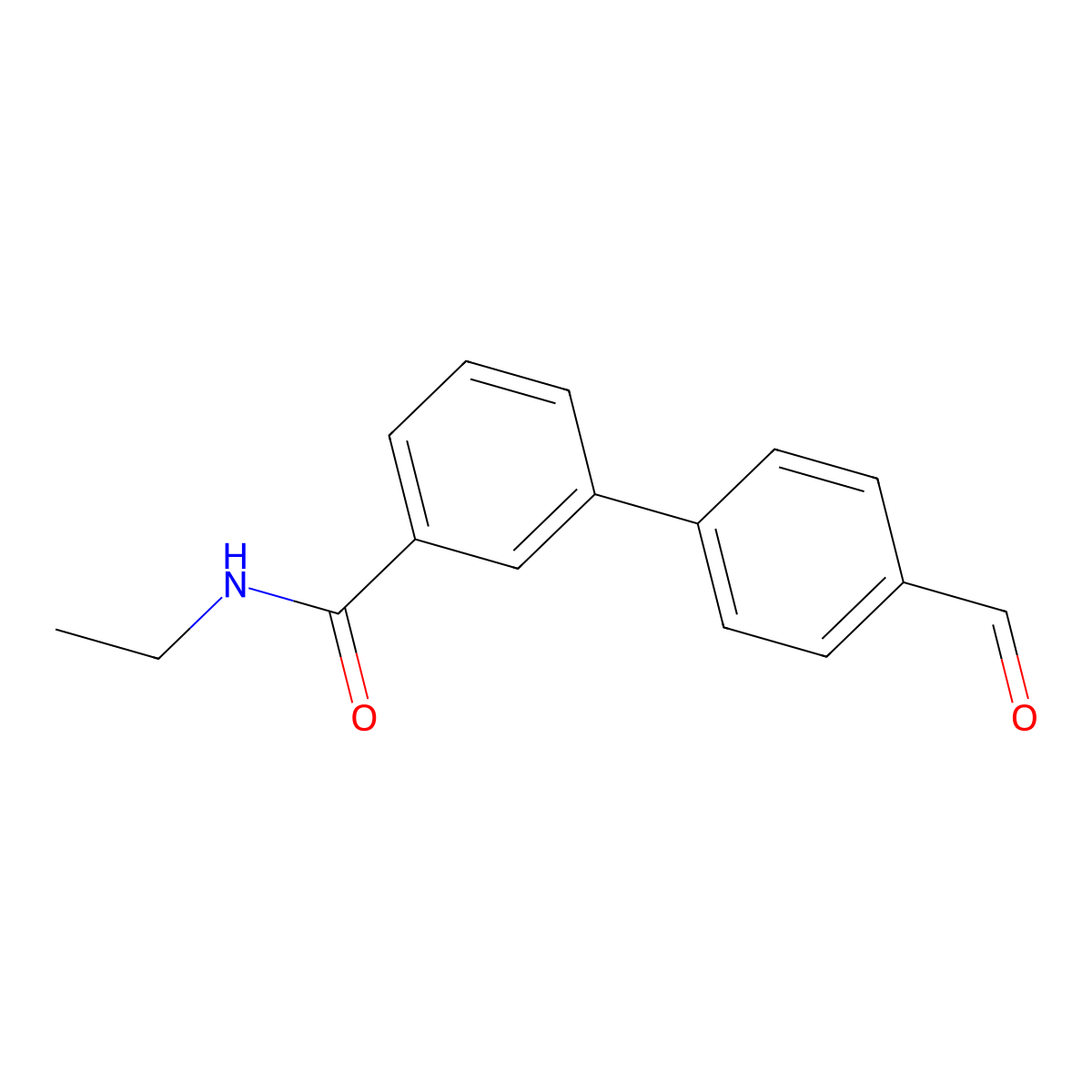N-Ethyl-3-(4-formylphenyl)benzamide molecular structure, CAS 1393441-87-6