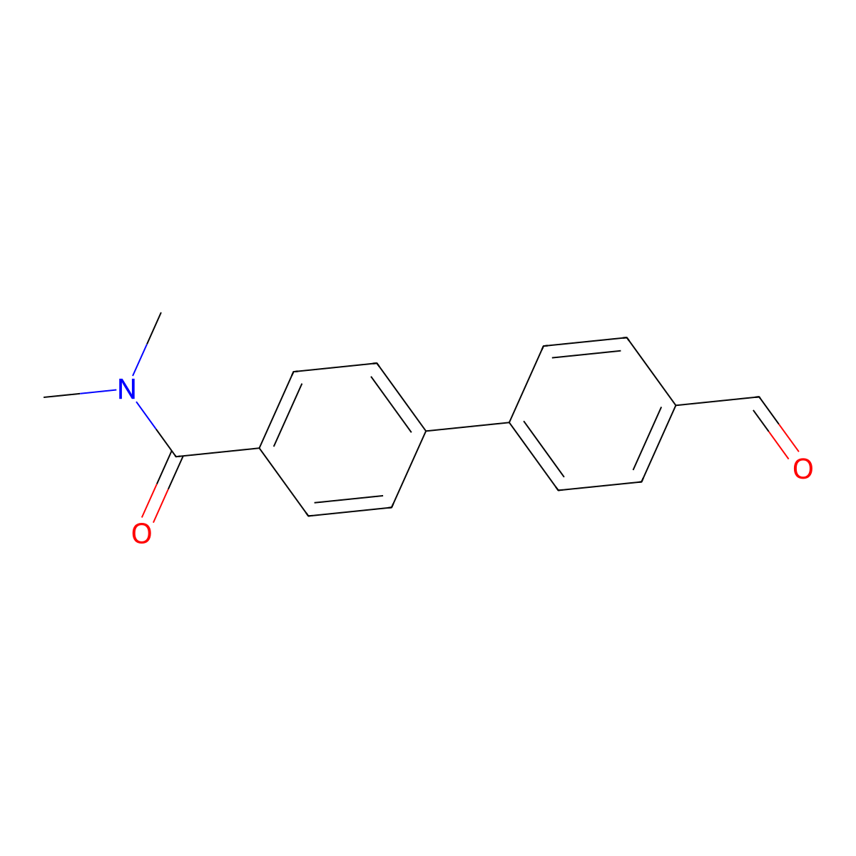 4-(4-Formylphenyl)-N,N-dimethylbenzamide molecular structure, CAS 1393442-21-1