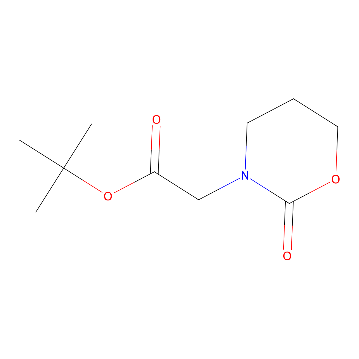 tert-Butyl 2-(2-oxo-1,3-oxazinan-3-yl)acetate molecular structure, CAS 1393442-42-6