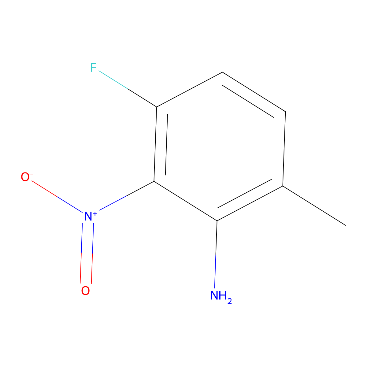 3-Fluoro-6-methyl-2-nitroaniline molecular structure, CAS 1393442-58-4