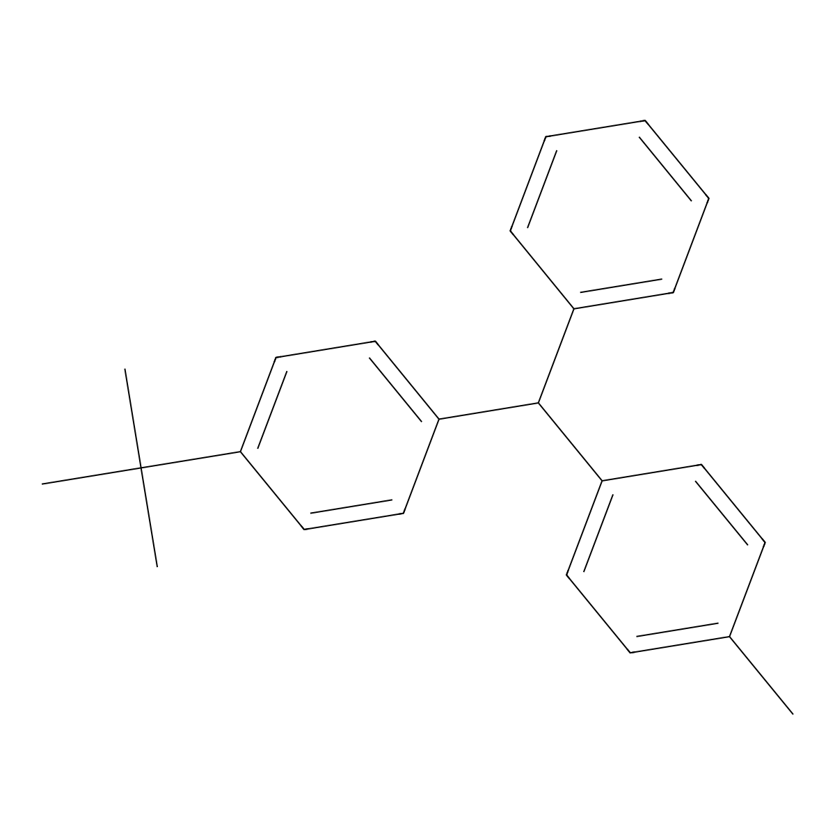 1-[(4-Tert-butylphenyl)(phenyl)methyl]-4-methylbenzene molecular structure, CAS 1393444-63-7