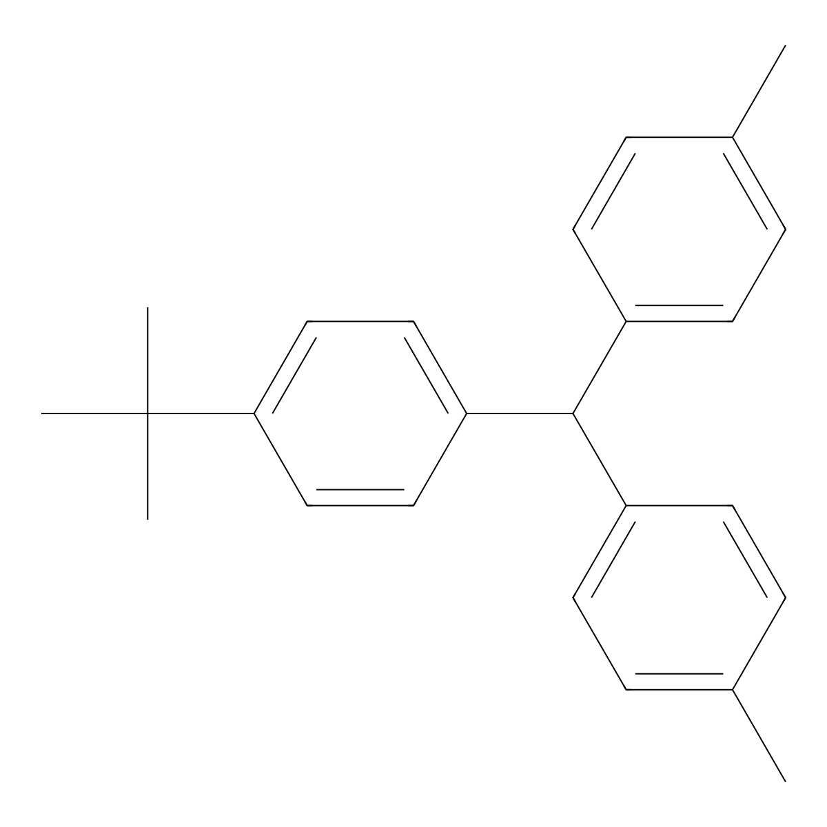 1-[(4-Tert-butylphenyl)(4-methylphenyl)methyl]-4-methylbenzene molecular structure, CAS 1393444-64-8