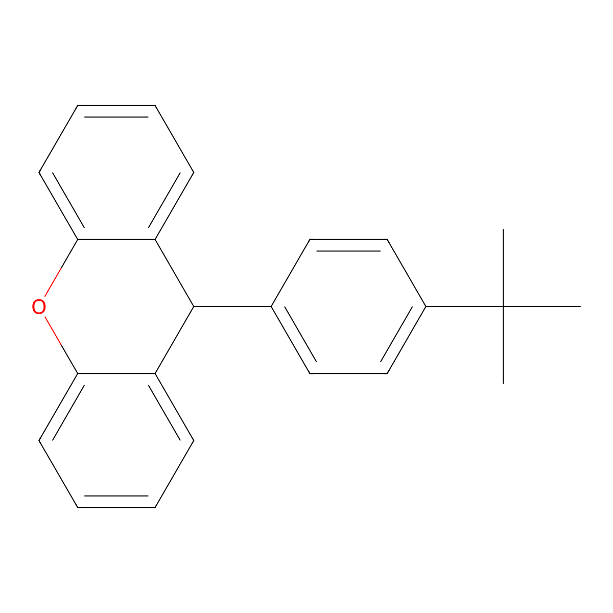 9-(4-tert-Butylphenyl)-9H-xanthene molecular structure, CAS 1393444-71-7
