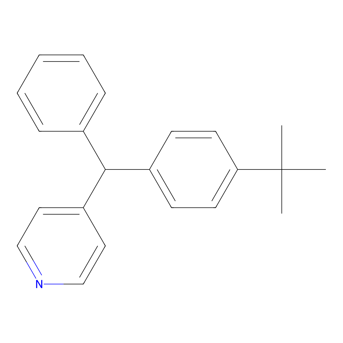 4-[(4-Tert-butylphenyl)(phenyl)methyl]pyridine molecular structure, CAS 1393444-74-0