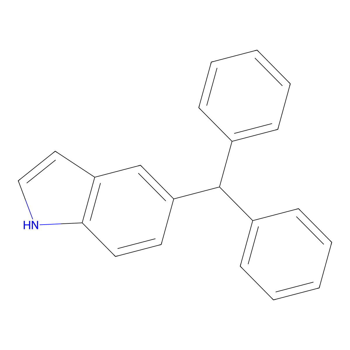5-(Diphenylmethyl)-1H-indole molecular structure, CAS 1393444-80-8