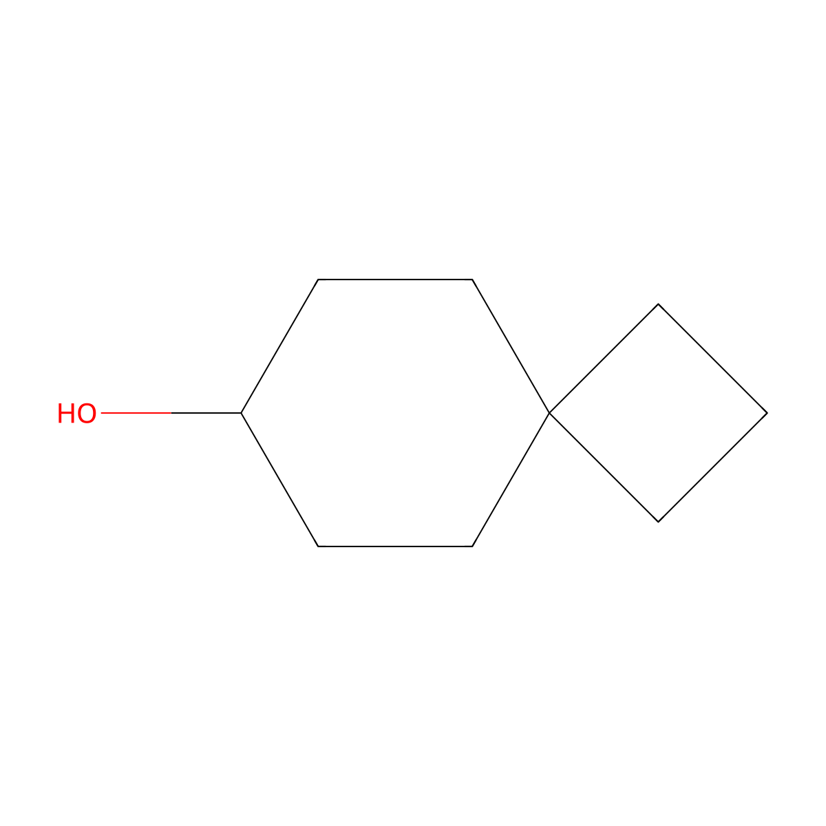 Spiro[3.5]nonan-7-OL molecular structure, CAS 1393450-96-8